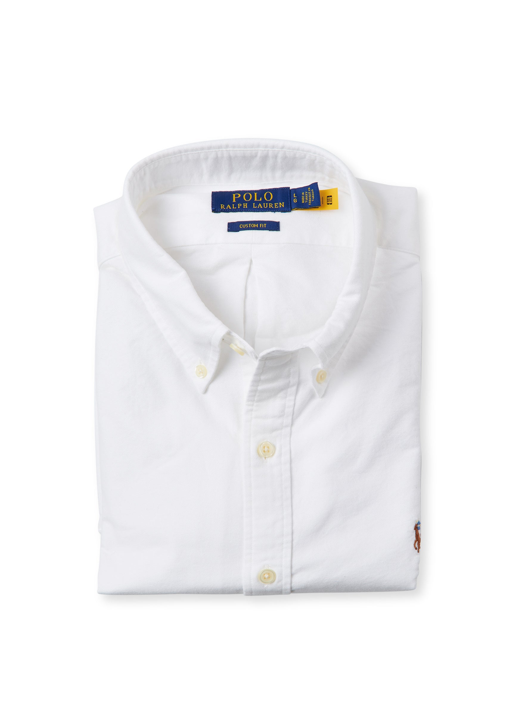 White Oxford button-down shirt